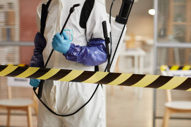 Professional Biohazard Cleanup technician working in Mills, WY